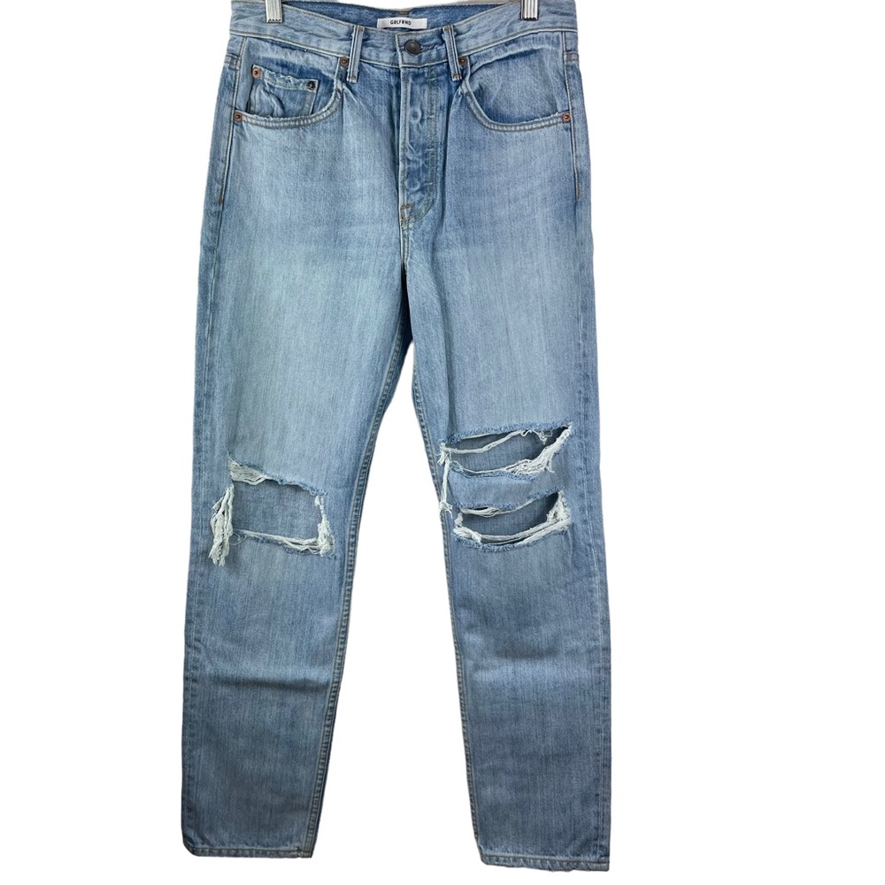 GRLFRND Isabeli‎ Distressed Relaxed Tappered Jeans NEW Women's Size 27